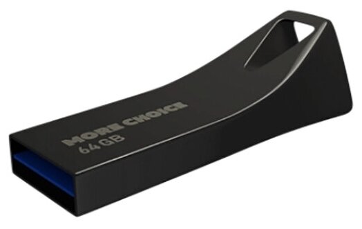 Флеш накопитель памяти USB 64GB 3.0 More Choice MF64m металл Black