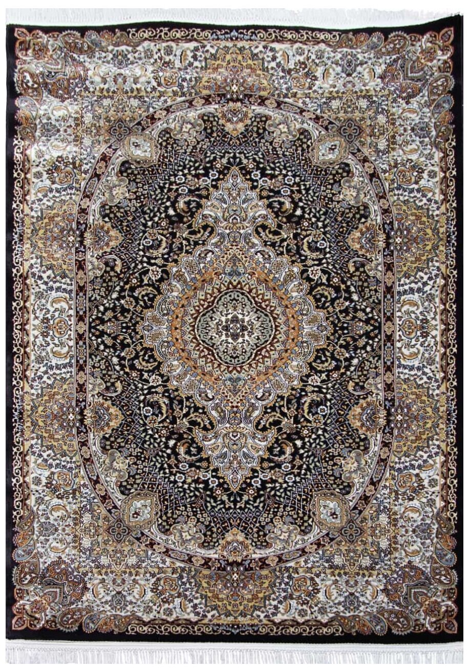 Ковёр Merinos Shahreza 160x300 прямоугольный тёмно-синий/кремовый d414