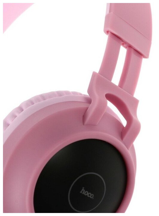 Наушники Hoco W27 Cat Ear, полноразмерные, розовые (18464) - фото №11