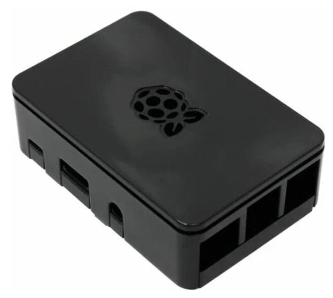 Корпус ACD RA179 Black ABS Plastic case with Logo for Raspberry Pi 3 B/B+ совместим с креплением VESA Mount