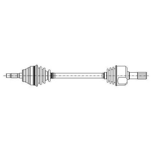 metelli 17-0372 Полуось лев в сб.