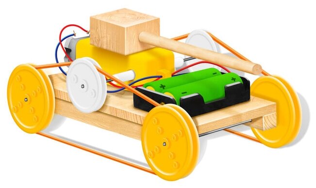 Набор для опытов "Танк", работает от батареек, в пакете