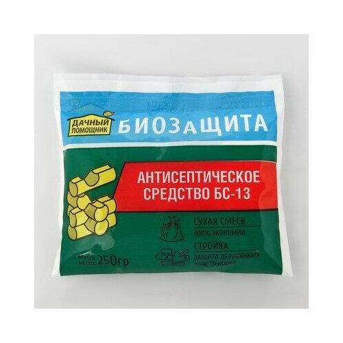 Дачный помощник Биозащита древесины антисептик 250г, Био комплекс - комплект 3шт