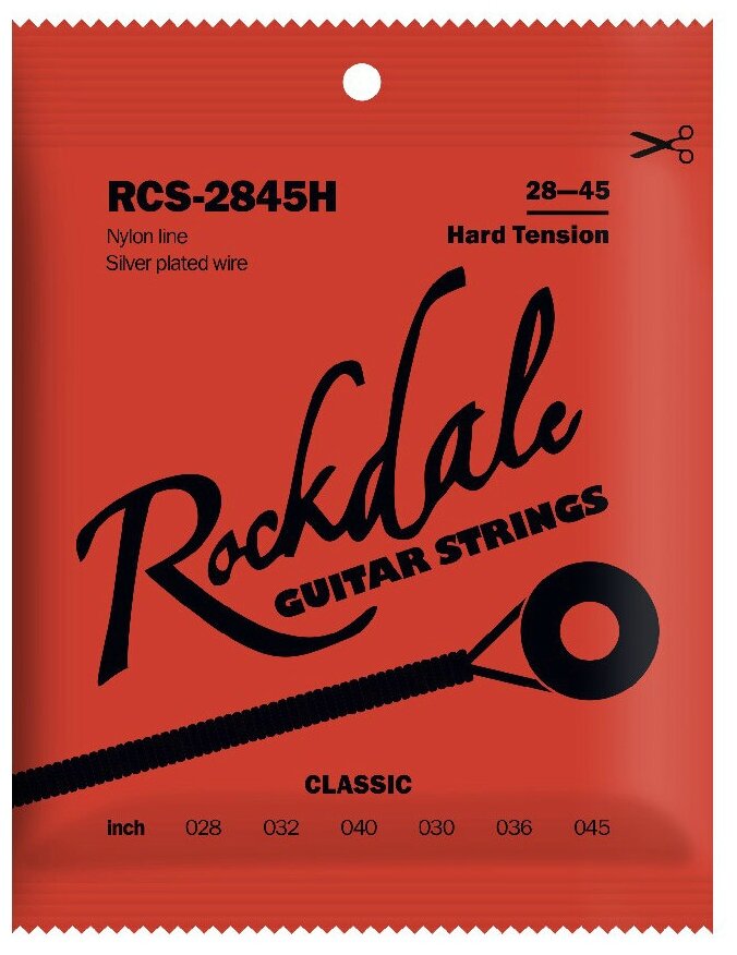 Струны для классической гитары ROCKDALE RCS-2845H (нейлон)