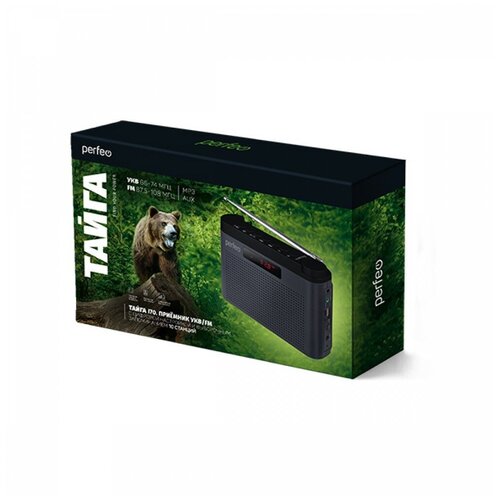 Радиоприемник Perfeo тайга FM 66-108МГц MP3USB морской синий 183000₽