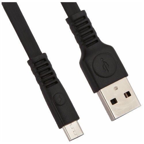 USB кабель WK Flushing WDC-066m MicroUSB, 1м, TPE (черный)