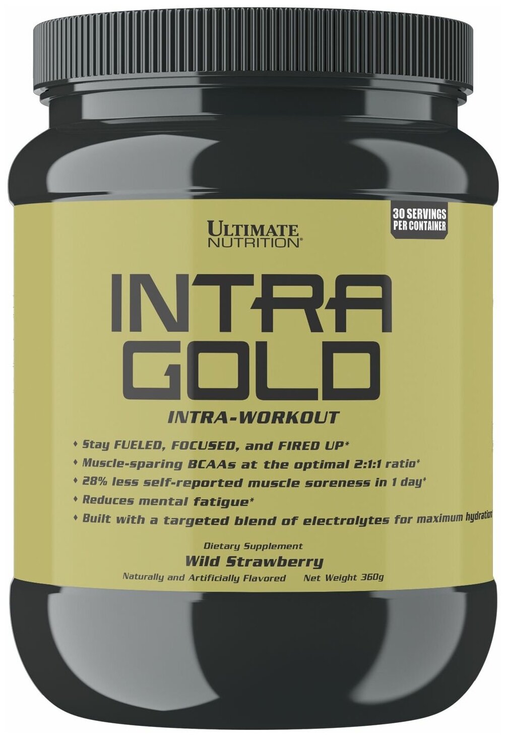 Ultimate Nutrition INTRA GOLD со вкусом Земляника 360 гр