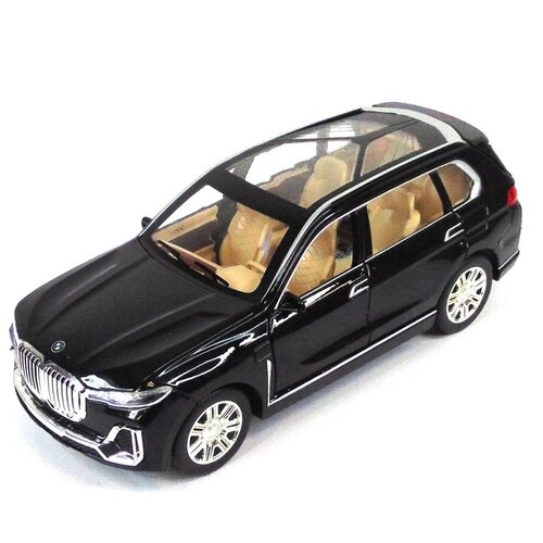 Машинка коллекционная BMW X7 БМВ Х7 CheZhi 1:24, открываются двери, капот, багажник, свет, звук, инерционная машинка коллекционная бронированный внедорожник george barton джордж бартон chezhi 1 24 открываются двери капот багажник свет звук инерционная