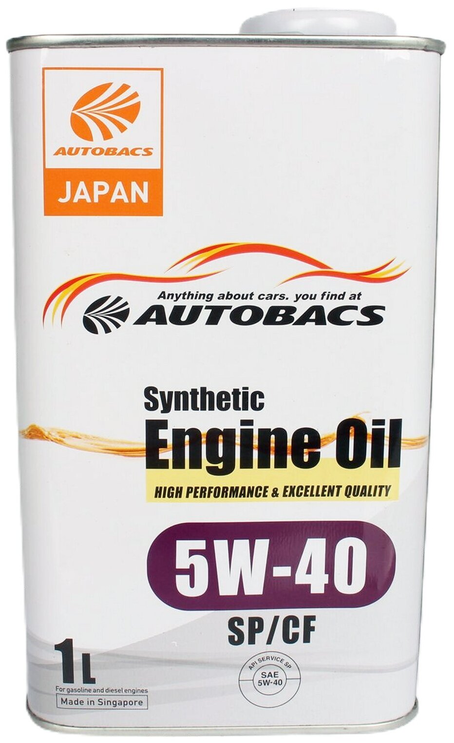 AUTOBACS Масло Моторное Autobacs A00032431 5w40 (1l) Fully Synthetic Sp/Cf (Сингапур)