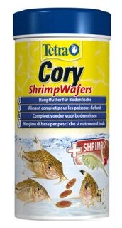 Корм для донных рыб Tetra Cory Shrimp Wafers 250мл двухцветные пластинки - фотография № 7