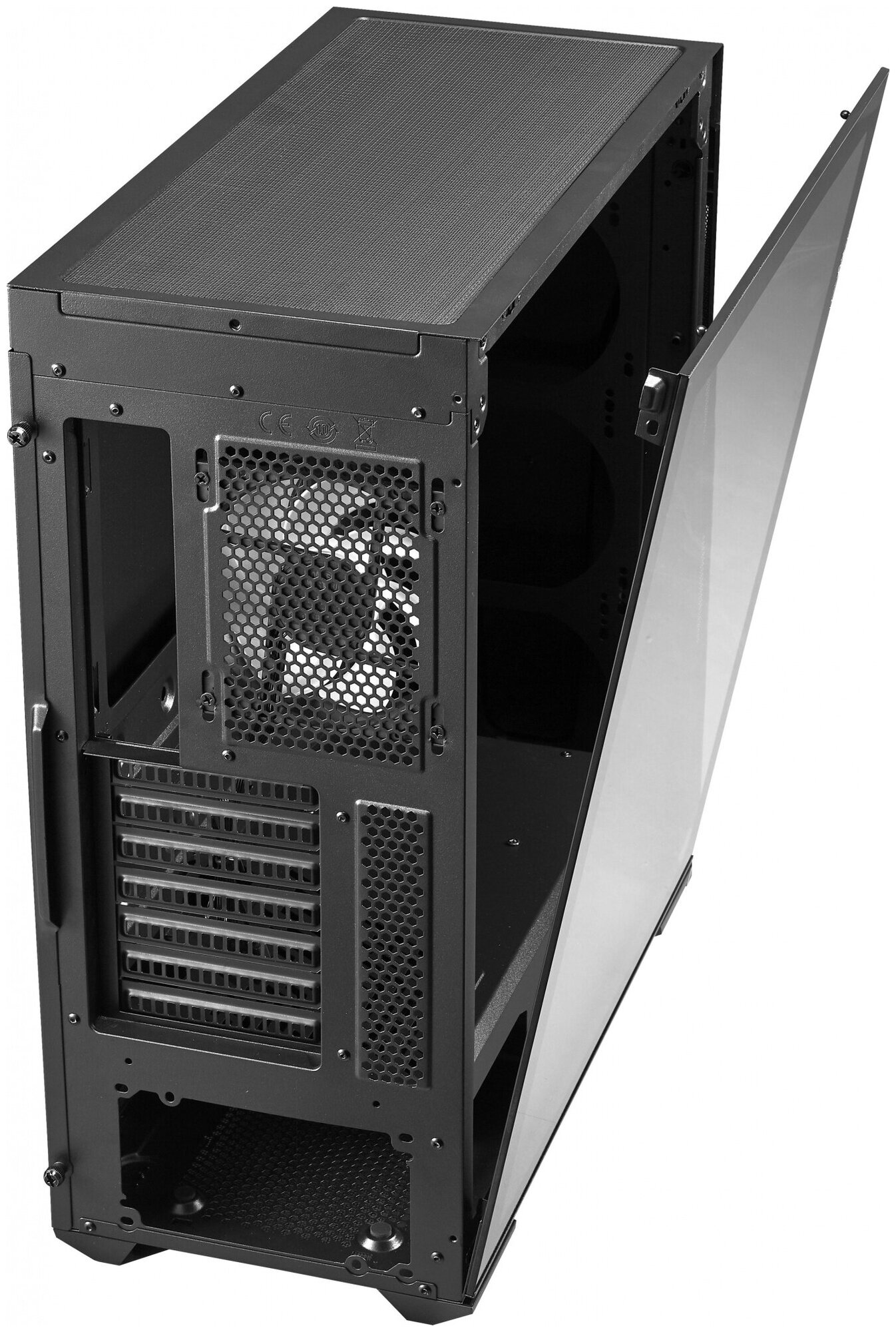 Корпус eATX Cooler Master MB540-KGNN-S00 черный, без БП, боковая панель из закаленного стекла, 2*USB 3.2, USB Type-C, audio - фото №11