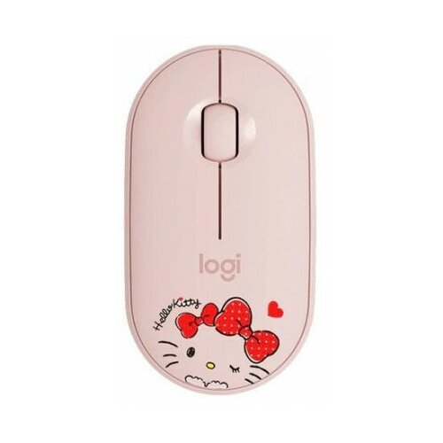 Беспроводная компактная мышь Logitech Pebble M350, розовый беспроводная компактная мышь logitech pebble m350 фиолетовый
