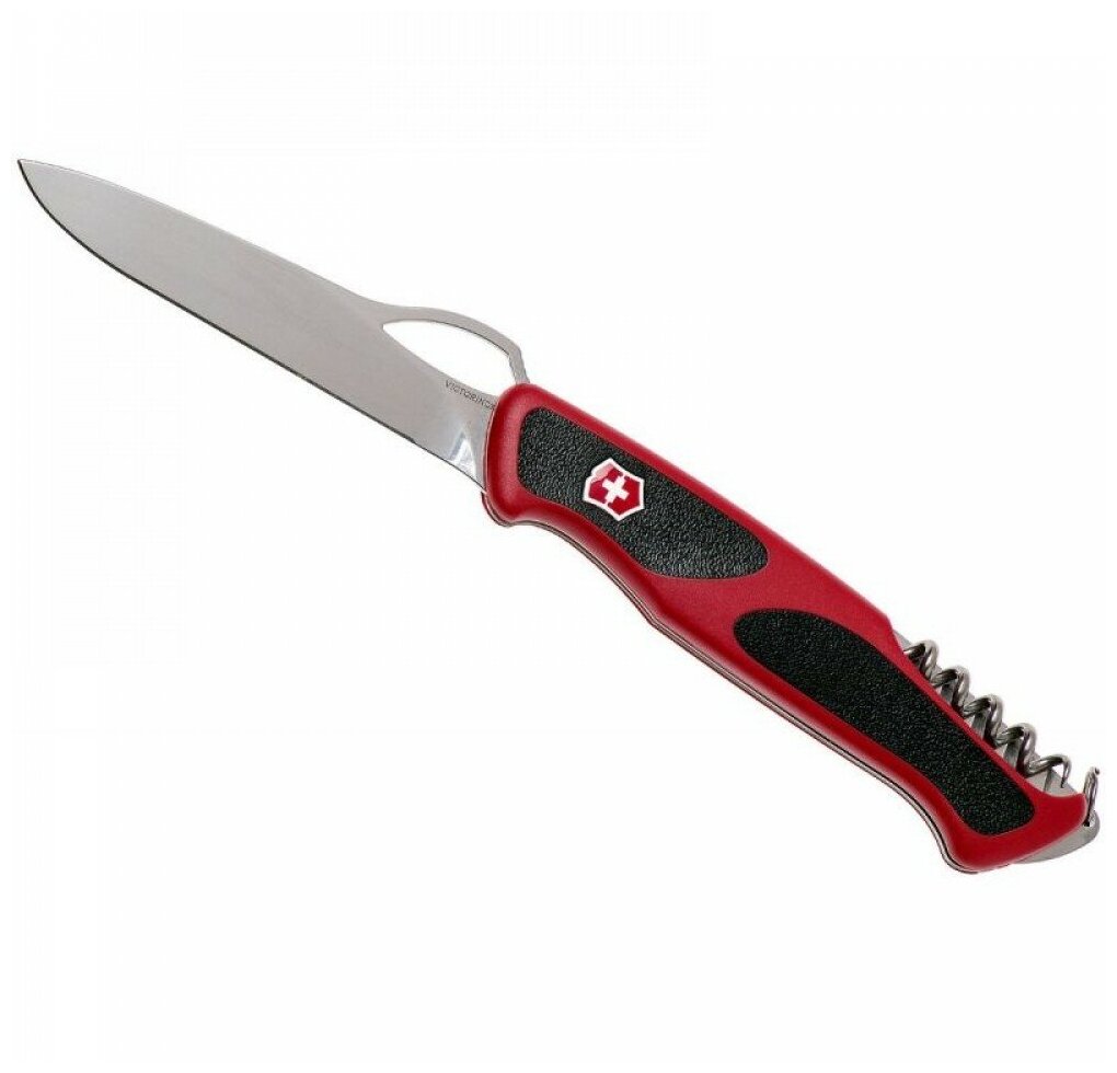 Нож перочинный Victorinox RangerGrip 63 (0.9523.MC) 130мм 5функций красный/черный карт.коробка - фото №3