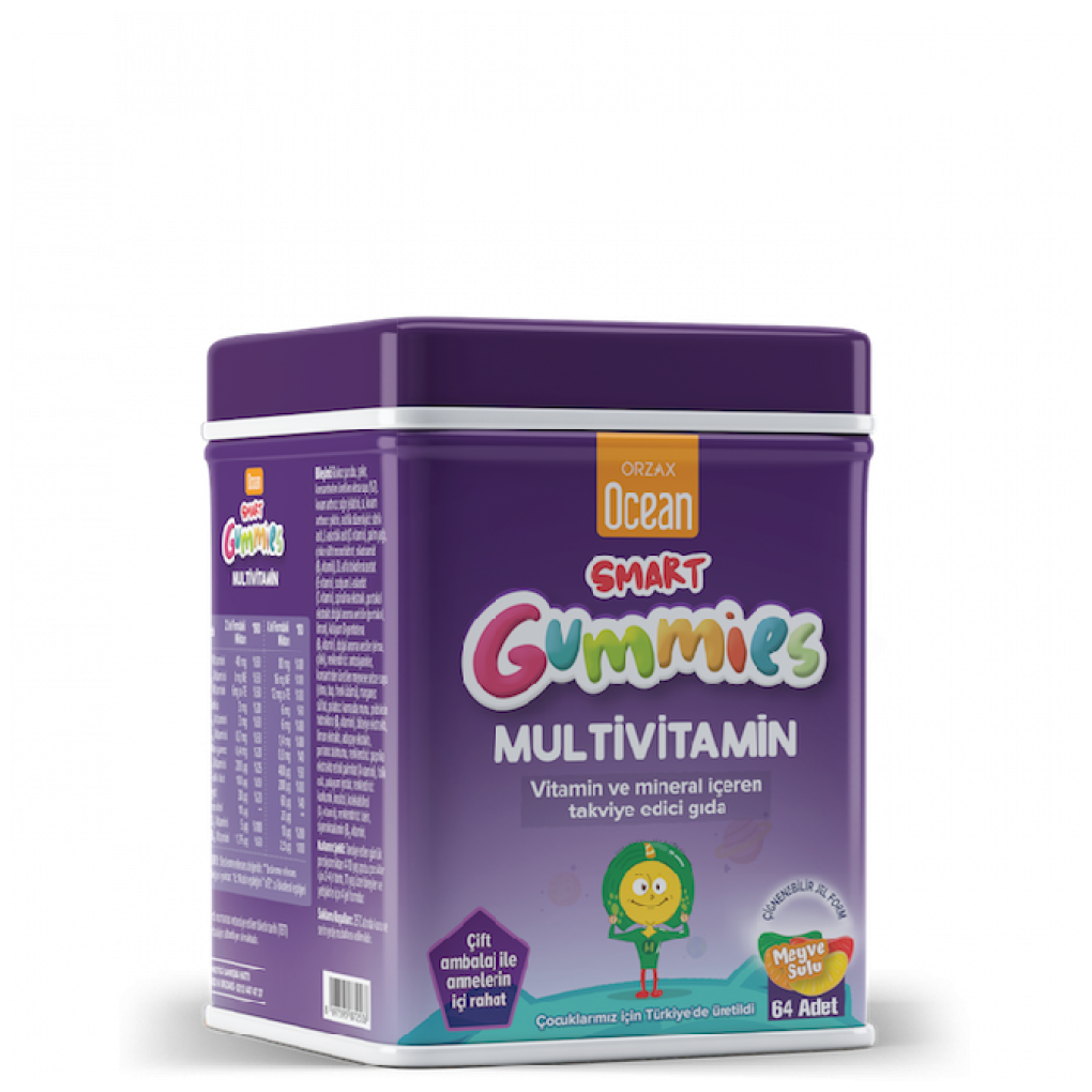 Orzax Ocean Smart Gummies Multivitamin / Орзакс Мультивитамины для детей в мармеладках , 64 шт.