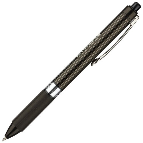 Ручка гелевая автоматическая PENTEL OhGel,0,35мм, резиновый манжет, Черный 1 штука