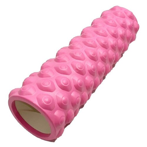 Ролик массажный для йоги Coneli Yoga Dote 45x14 см розовый