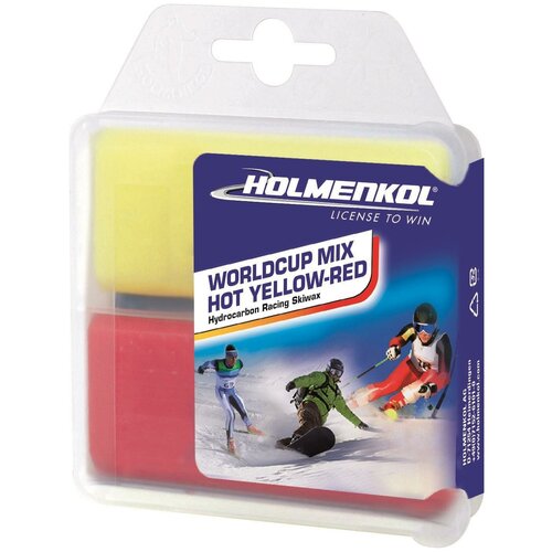 Парафин Holmenkol Mix Hot, 24128, желтый, красный мазь скольжения toko irox fluoro 0°c 20°c мультицвет