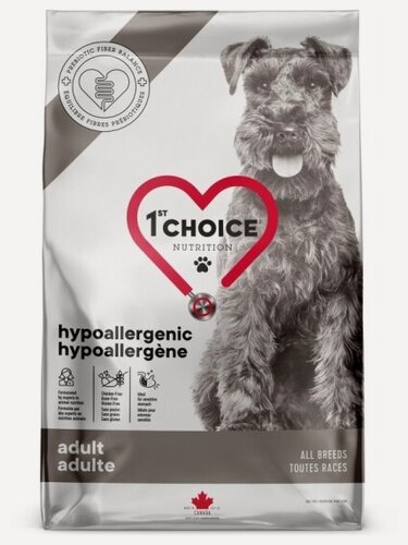 Изображение товара Корм сухой гипоаллергенный для собак 1ST Choice Hypoallergenic с уткой 2кг