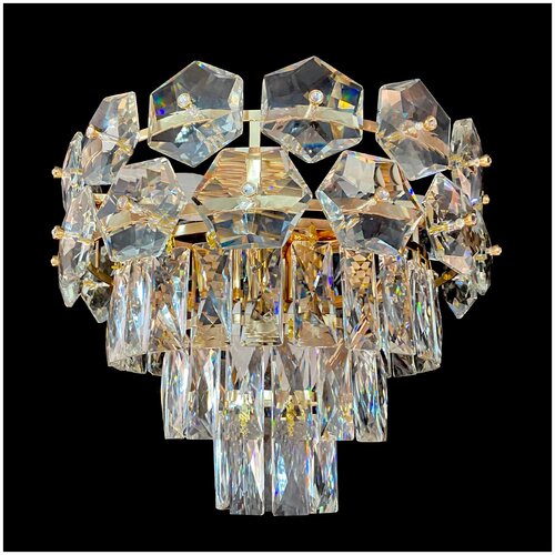 Люстра подвесная SL881/400 Crystal Gold Studio Led