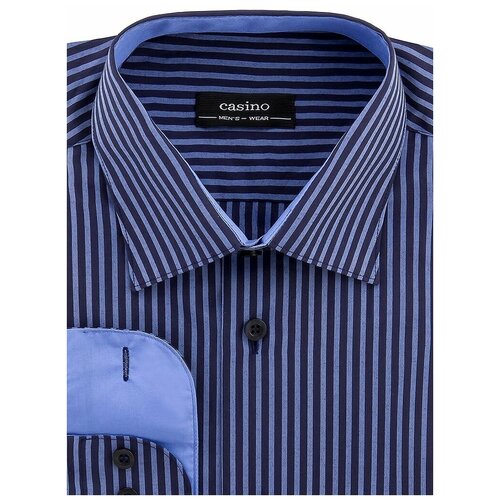фото Рубашка casino, размер 174-184/39, синий