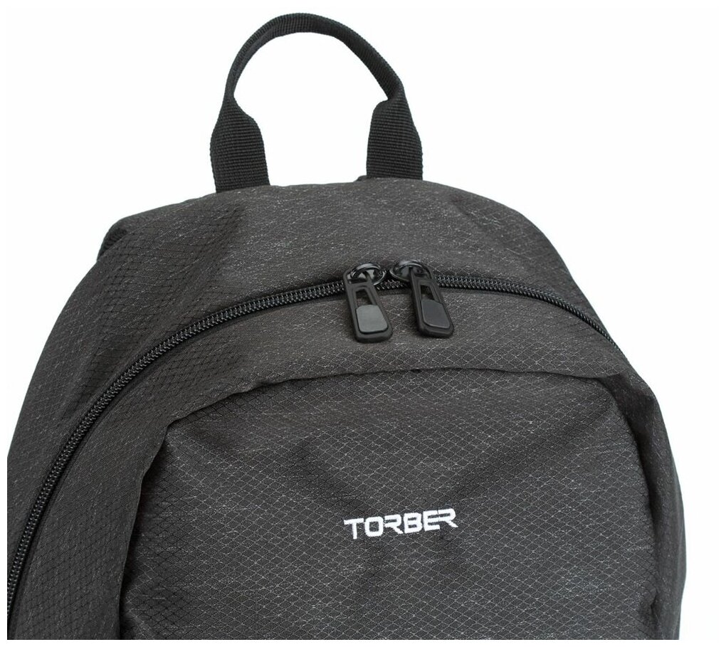 Рюкзак Torber Graffi 15" T2671-GRE, черно-серый 20 л - фото №7