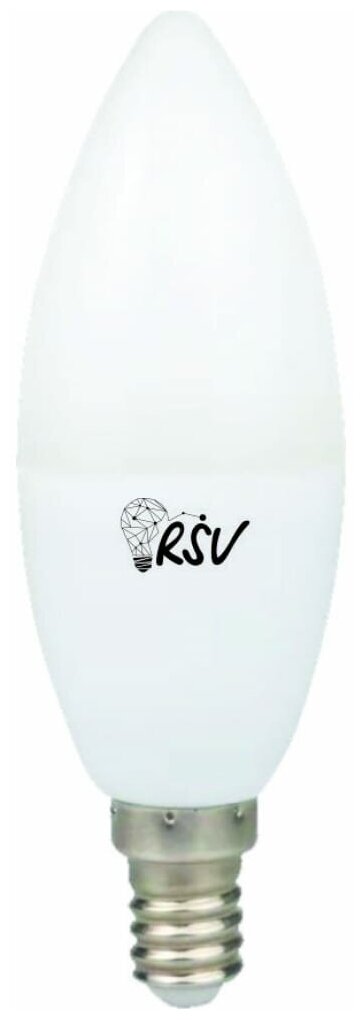 RSV Светодиодная лампа RSV-C37-7W-6500K-E27 100246