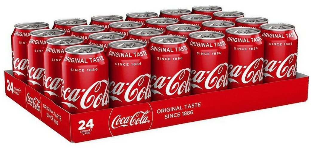 Газированный напиток Coca-Cola, 24 шт х 0,33 л Кока-Кола - фотография № 2