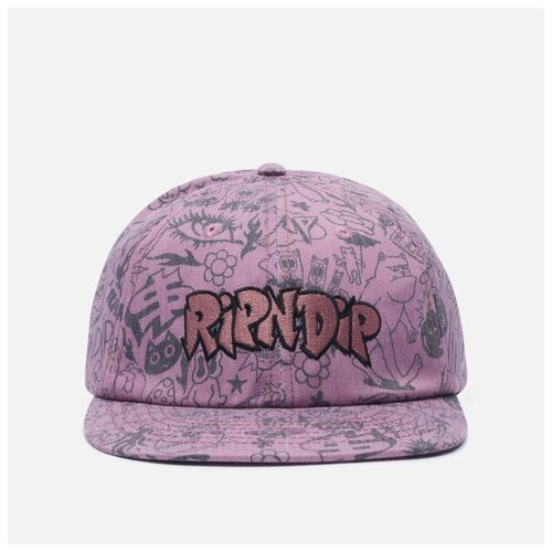фото Кепка ripndip we don't care 6 panel розовый , размер one size