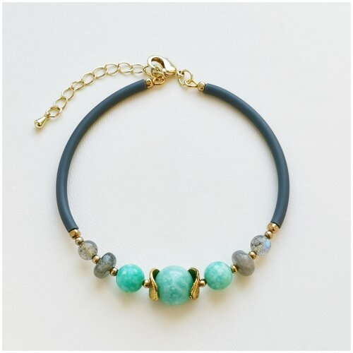Браслет из Амазонита и Лабрадора 090530 19