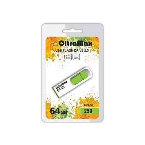 Oltramax om-64gb-250-зеленый флешка oltramax om 16gb 250 синий