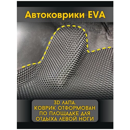 Автомобильные коврики ЕВА (EVA) с бортами для Renault Logan I (2004-2015)