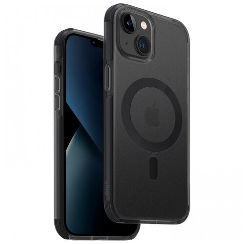 Чехол Uniq Combat AF MagSafe для iPhone 14 Plus, цвет Уголь (Charcoal) (IP6.7M(2022)-COMAFMCHR) чехол uniq для iphone 7 plus 8 plus glase grey