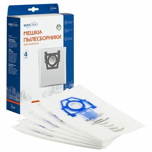 Мешки-пылесборники Euroclean E-534 синтетические 4 шт для BOSCH ROTEL ZELMER и др 635₽