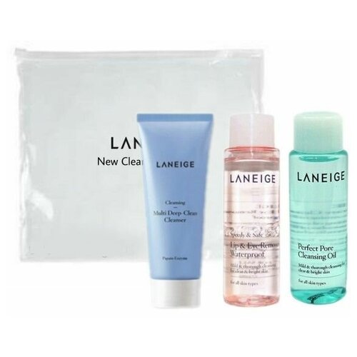 LANEIGE Мини-набор для очищения кожи New Cleansing Trial Kit / тревел мини формат