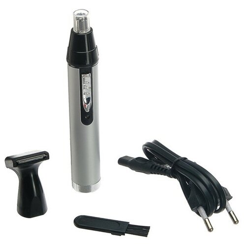 Триммер для волос LuazON LTRI-09 для носаушей 2 насадки АКБ серый 112200₽