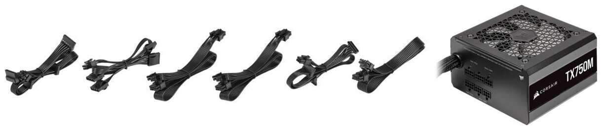 Блок питания Corsair TX750M 750Вт черный