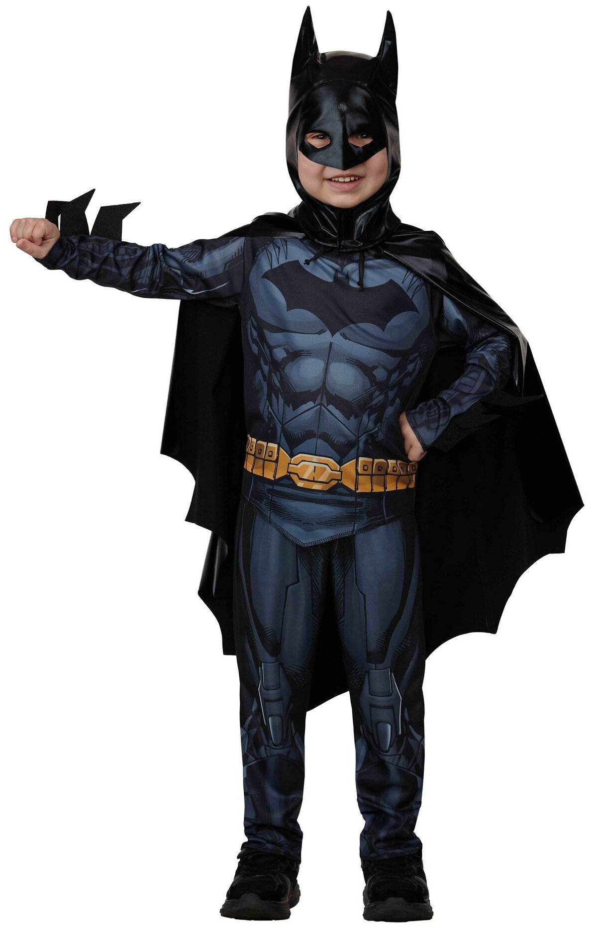 Карнавальный костюм "Бэтмэн" без мускулов, сорочка, брюки, маска, плащ, р.104-52 9144646