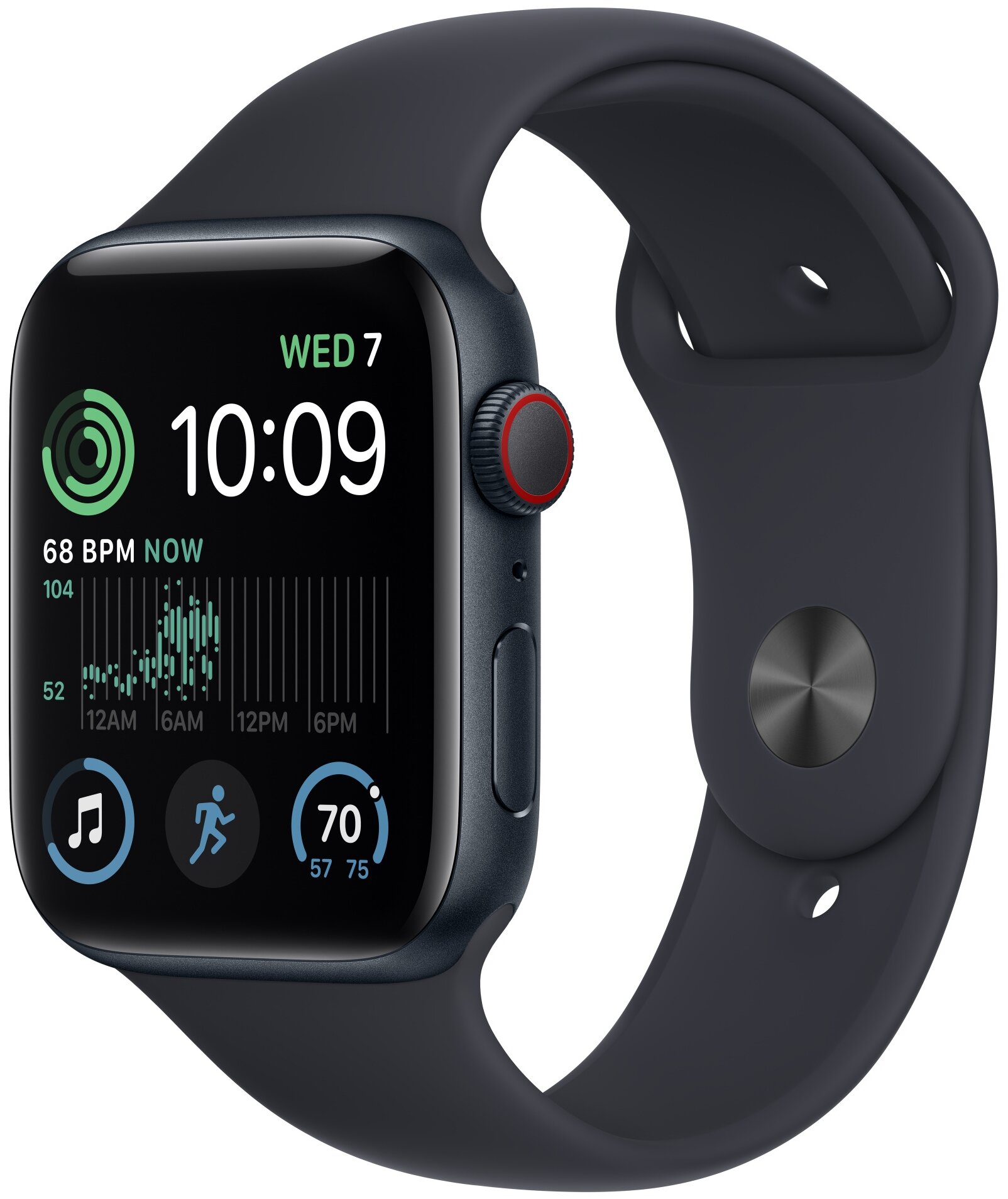 Часы Apple Watch SE Gen 2 GPS+LTE 40 мм Midnight/Midnight R Sport Band