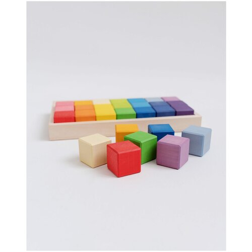 Кубики 28шт на подносе