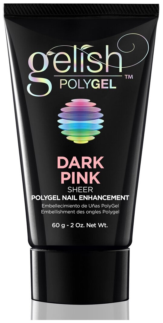 GELISH, темно-розовый полигель PolyGel Dark Pink, 60 г
