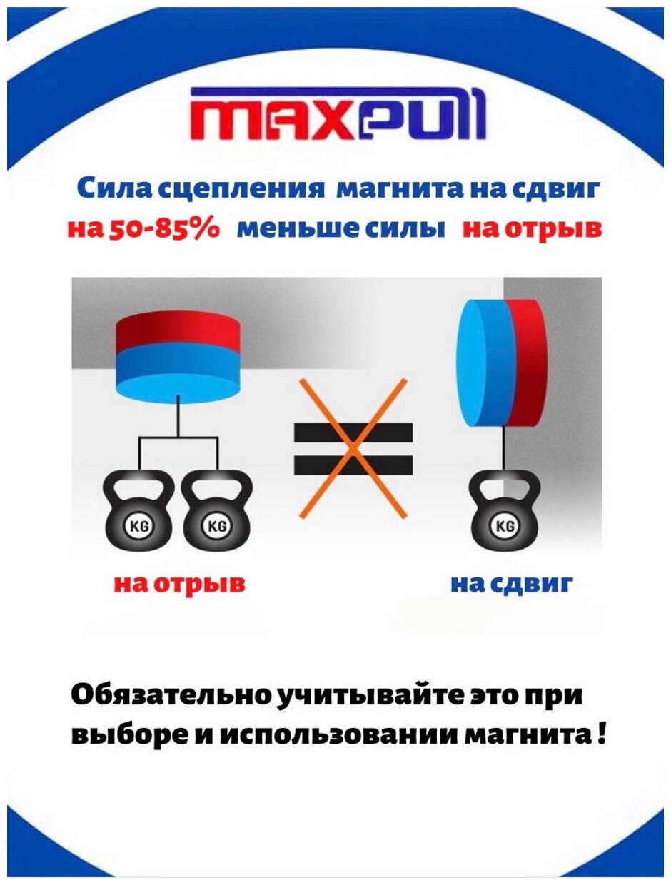 Набор мощных магнитов MaxPull неодимовые диски 10х10 мм - 10 шт. в тубе. Сила сцепления - 3,3 кг. - фотография № 6