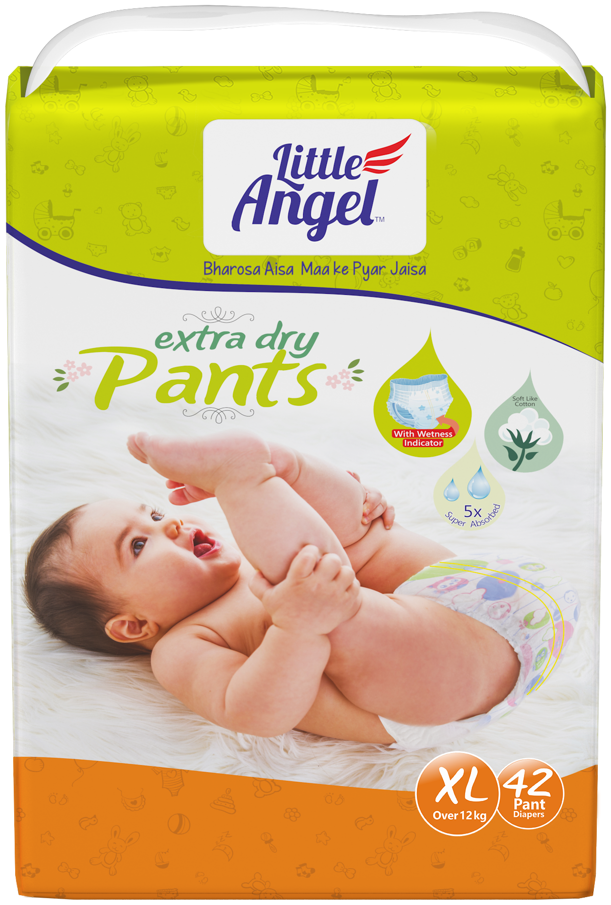 Подгузники-трусики детские Little Angel Extra Dry, 5/XL (11+ кг), 42 шт