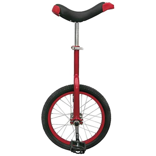 Уницикл 16 алюминиевый обод 36 спиц картриджные подшипники рама стальная штырь 300мм красный 937700₽