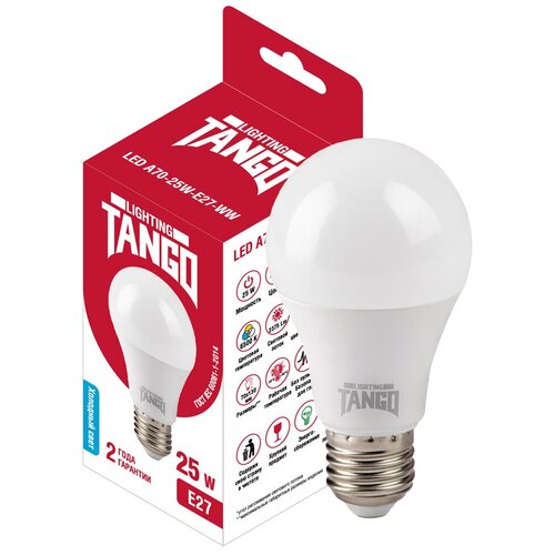 Лампа TANGO LED A70-25W-E27-WW 6500K