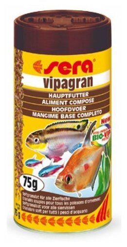 Сухой корм для рыб Sera Vipagran Nature, 12 г - фотография № 6