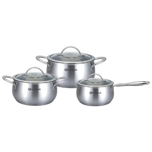 ES-1208 Набор посуды из нержавеющей стали 6 предметов Eurostek