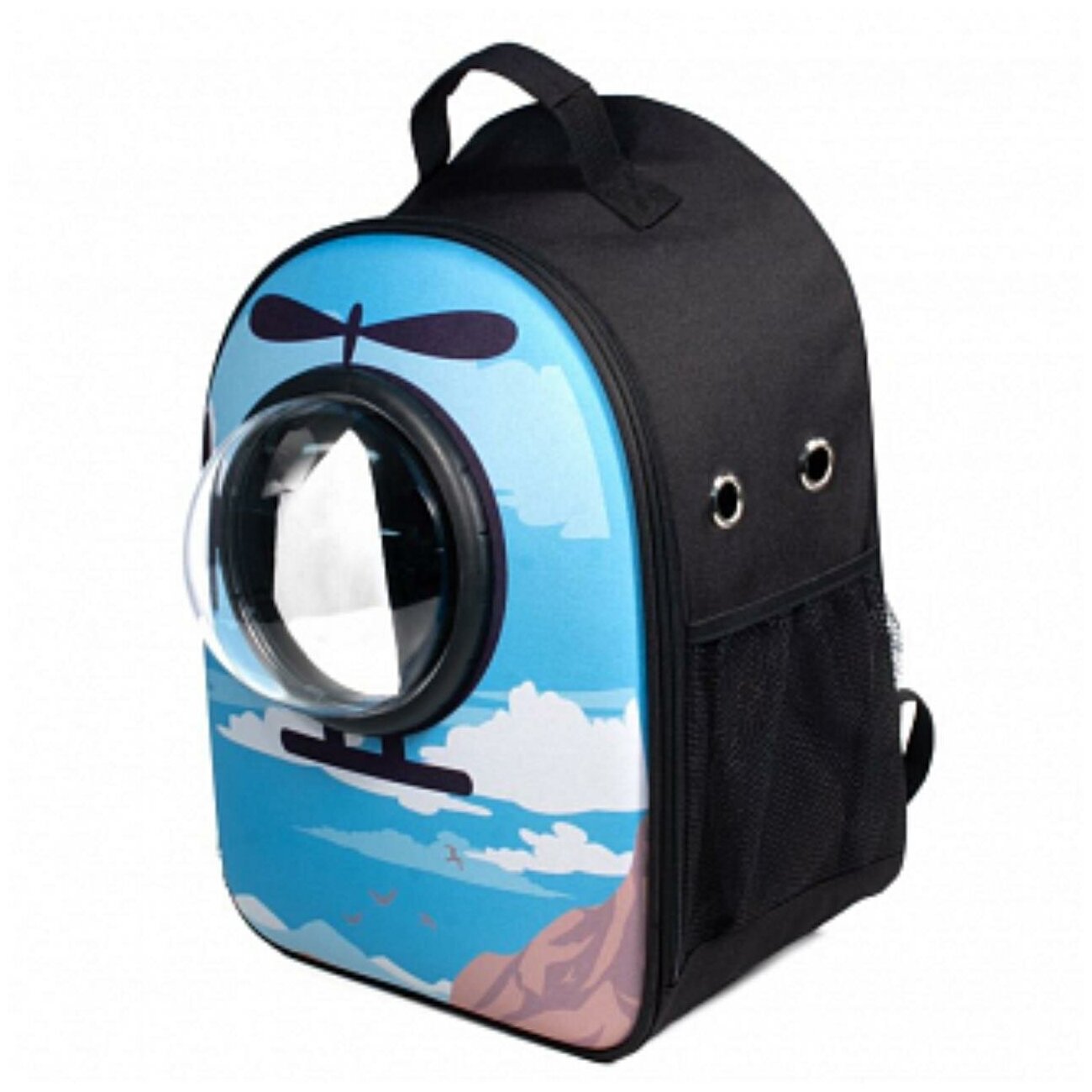 Triol рюкзак-переноска для животных "Вертолет", 450х320х230 мм - фотография № 5