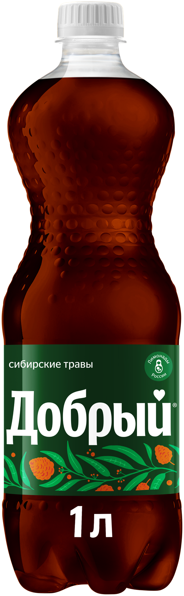 Газированный напиток Добрый "Сибирские травы" Лимонады России 1л - фотография № 1