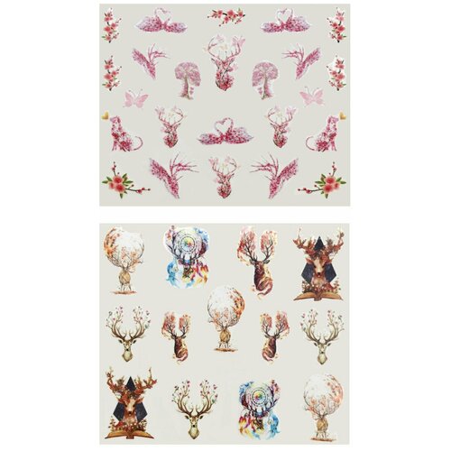 Набор наклеек для ногтей 