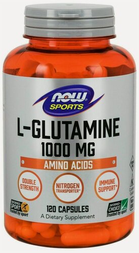 Изображение товара NOW L-Glutamine 1000 мг, 120 капс.
